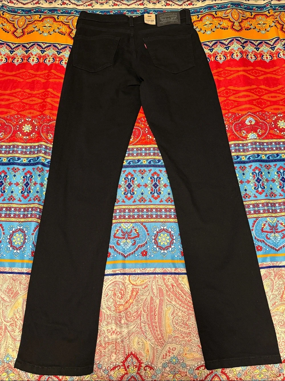 Levi's Black Slim Straight Jeans